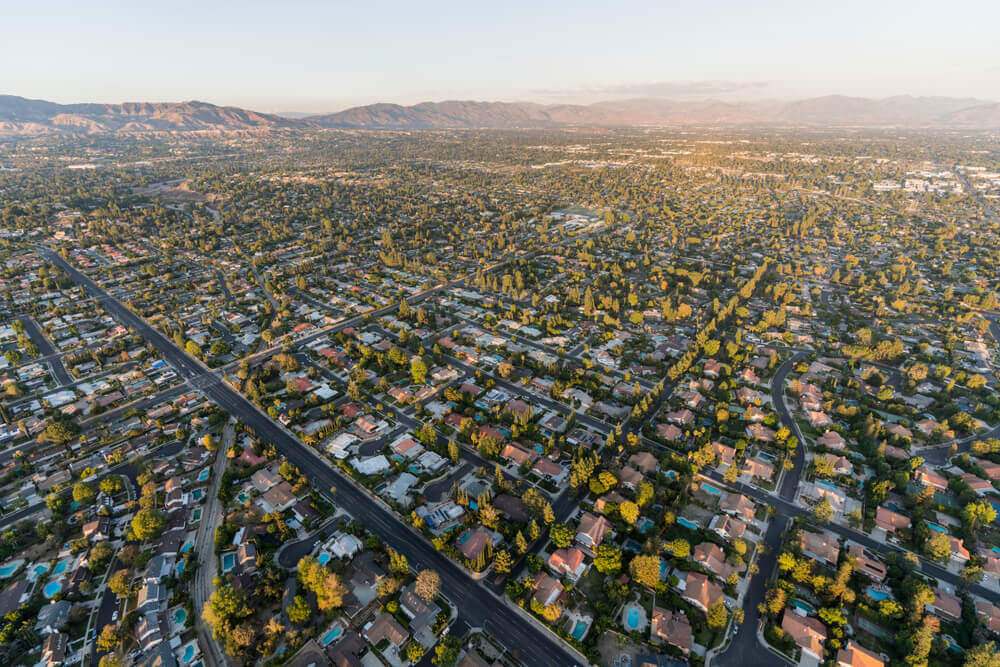 Aerial view of Northridge