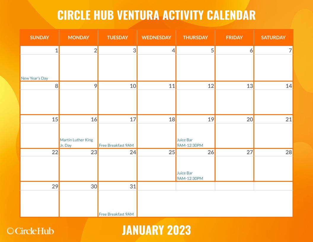 CH Ventura Activity Calendar Jan