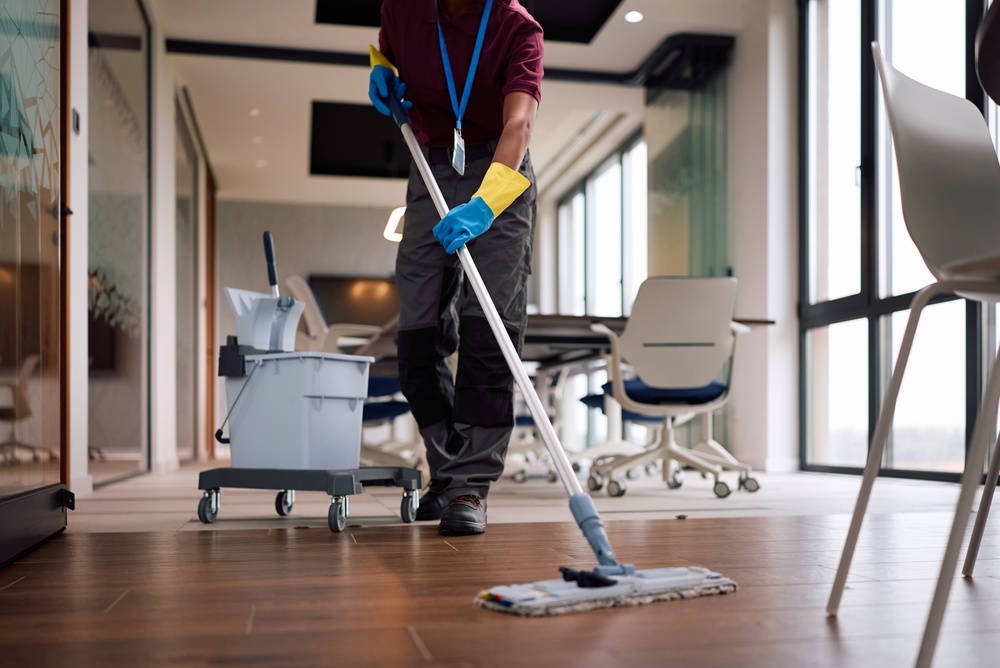 Office cleaning crew