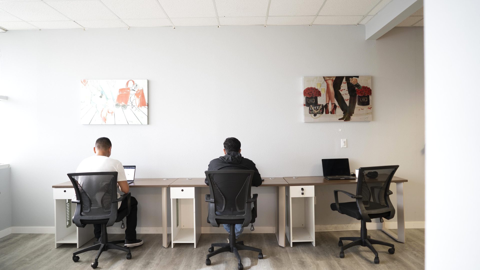 People working at the Circle Hub coworking space in Ventura
