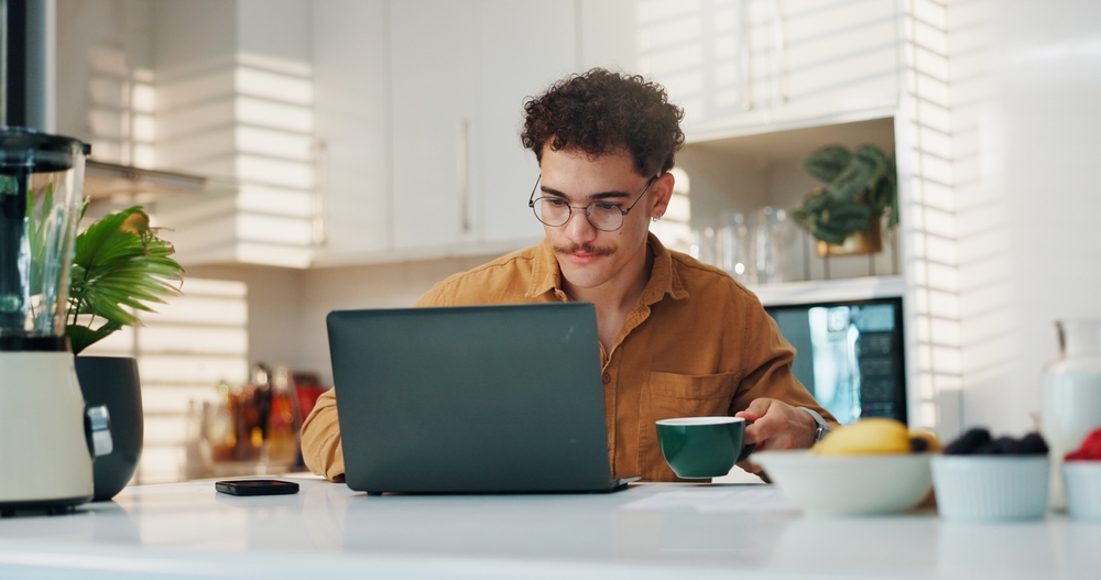 Freelancer working from home
