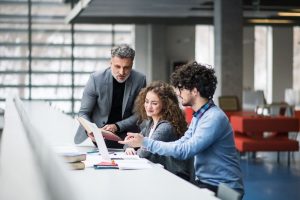 Three freelancers working in the San Fernando Valley