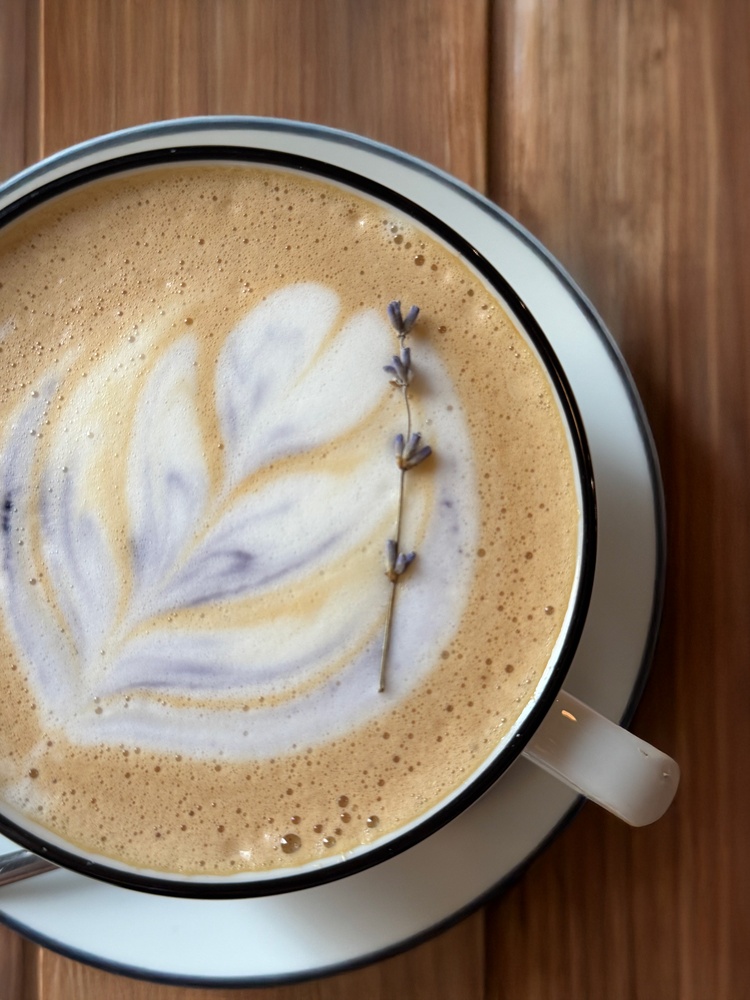 Lavender latte