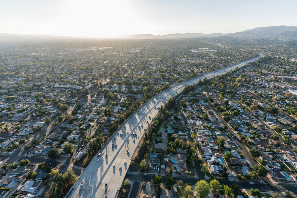 118 Freeway in Northridge California