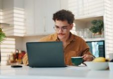 Freelancer working from home