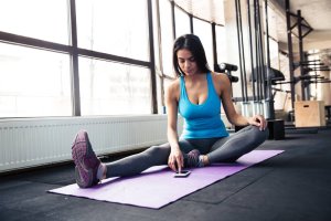 girl stretching